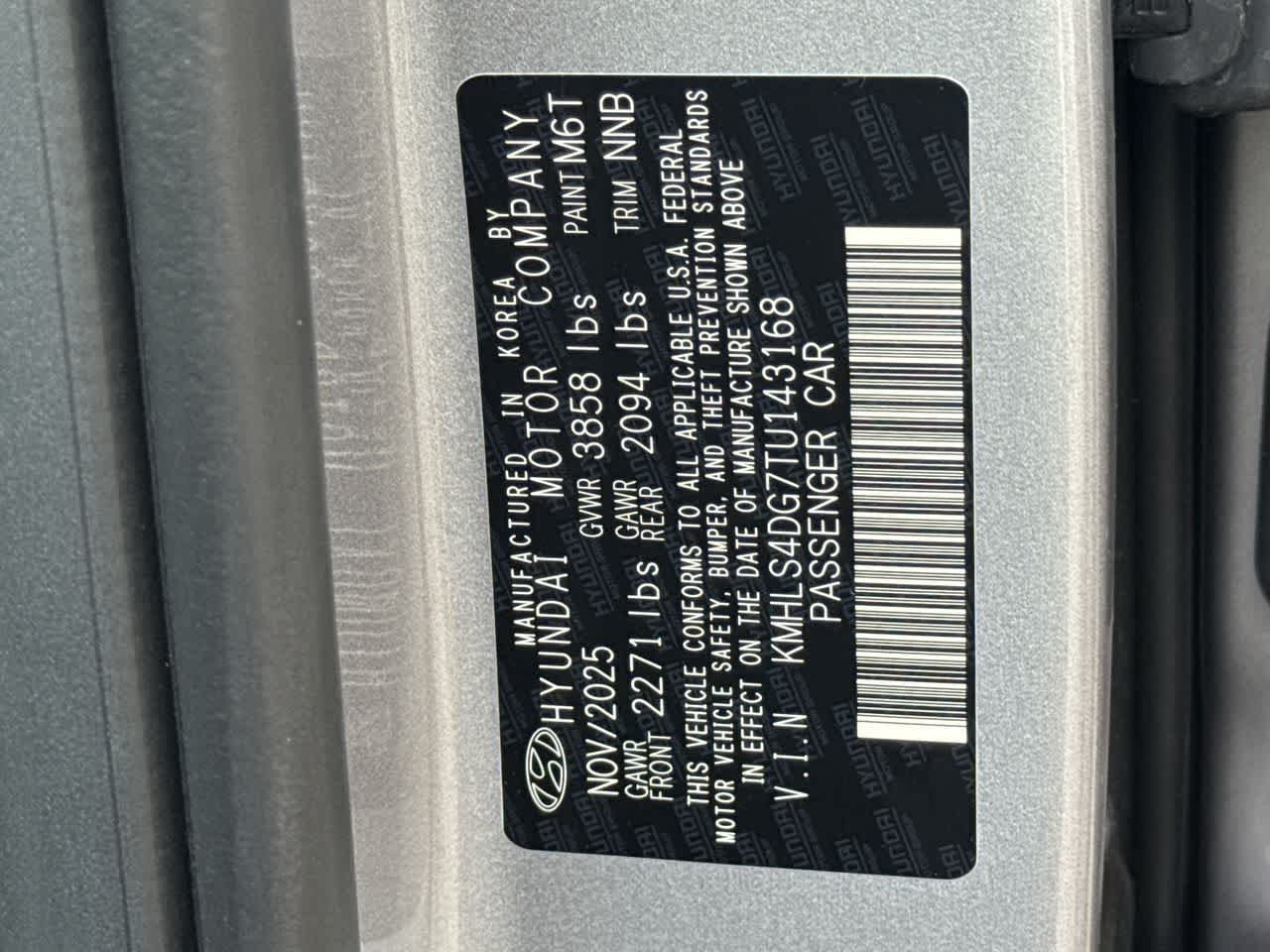 New 2026 Fluid Metal Hyundai SEL Sport Premium image 29