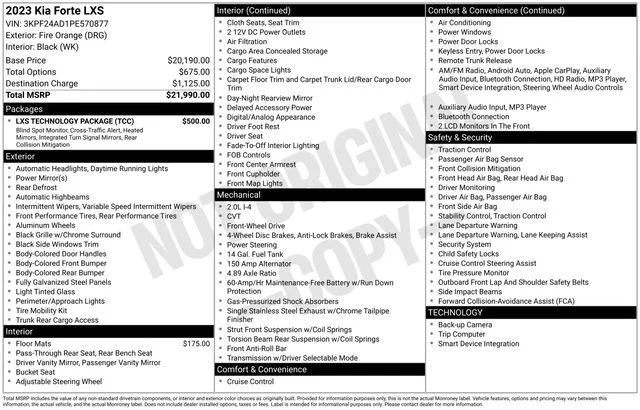 Used 2023 Red Kia LXS image 36