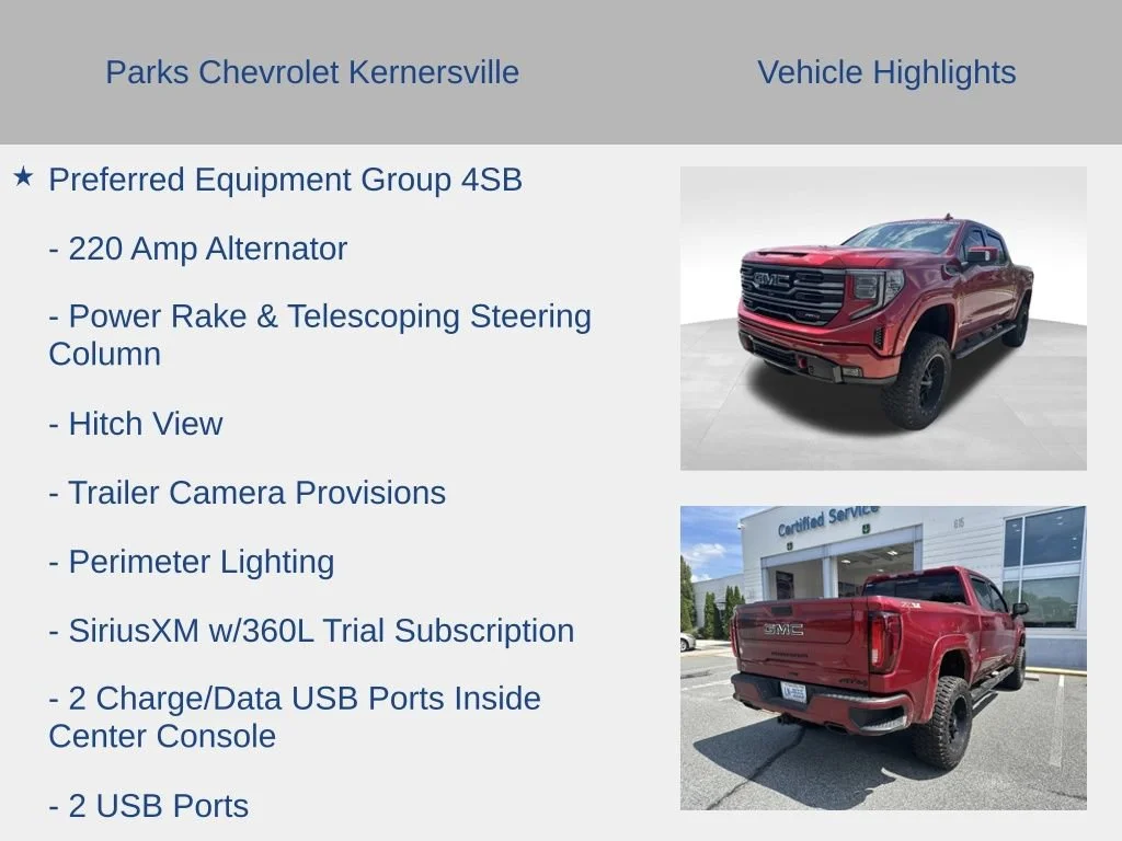 Used 2025 Volcanic Red Tintcoat GMC AT4 image 13