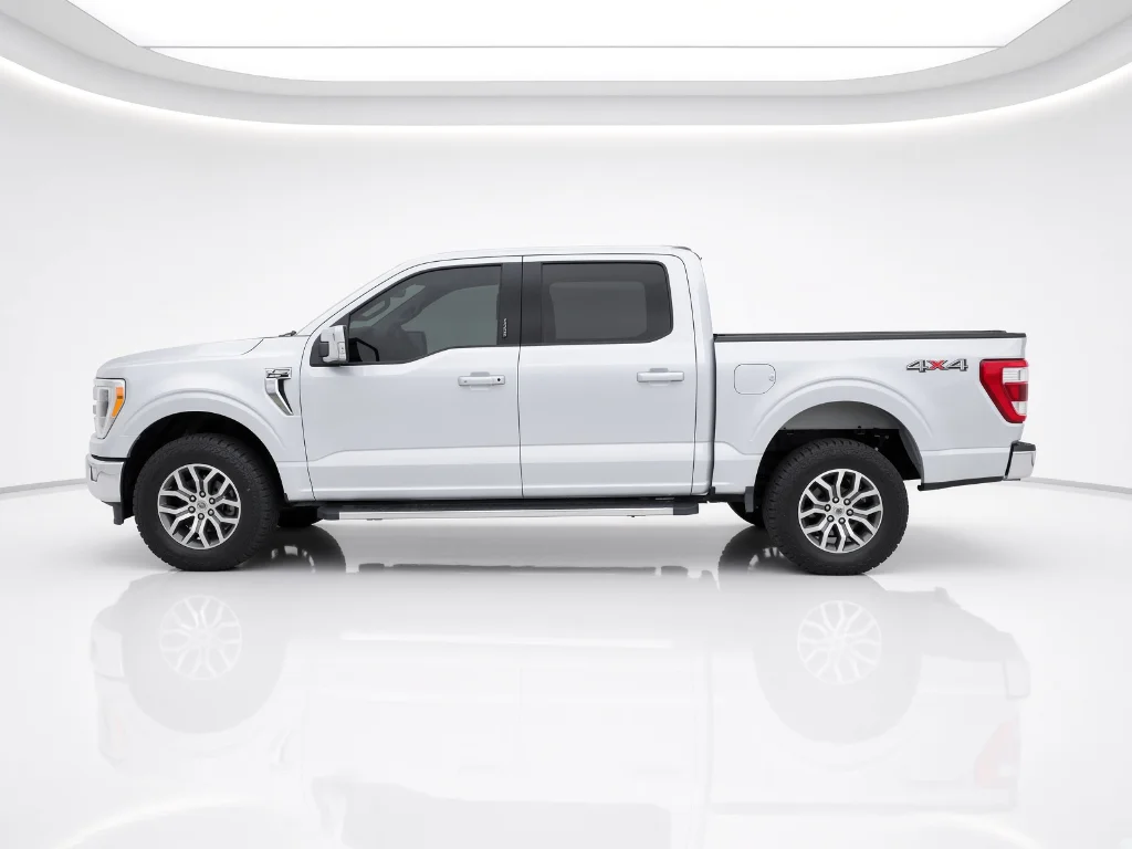 Used 2021 Space White Metallic Ford LARIAT image 4