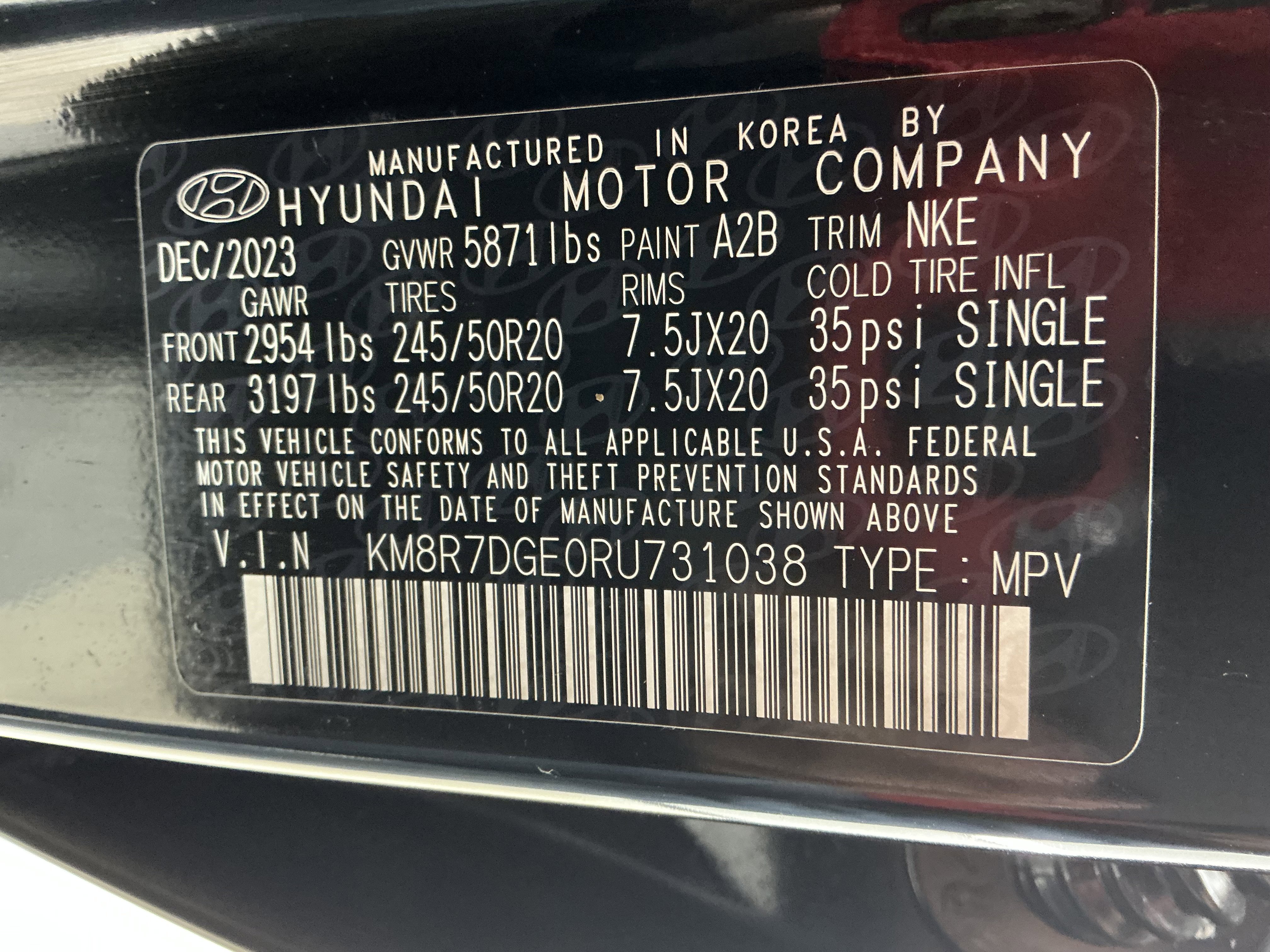Used 2024 Abyss Black Pearl Hyundai Calligraphy Night Edition image 14