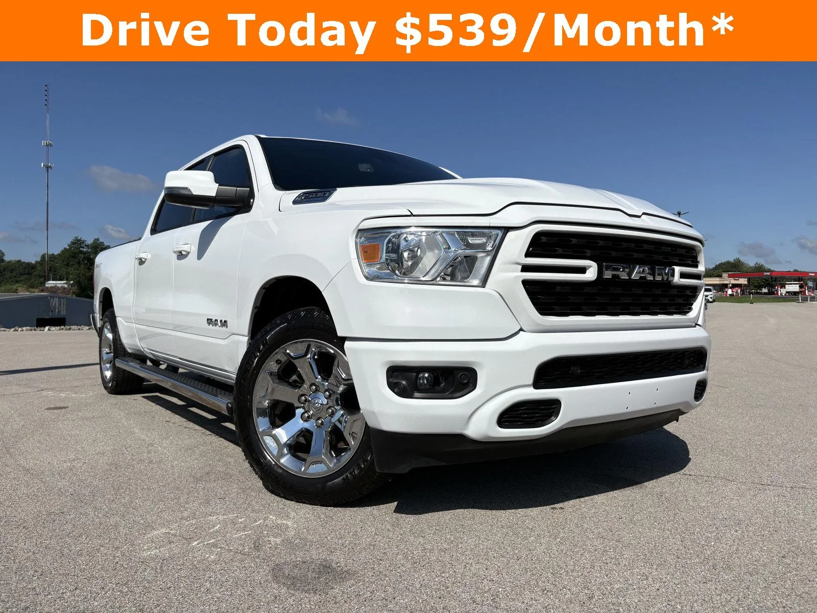 Used 2023 Bright White Clearcoat Ram Lone Star image 2