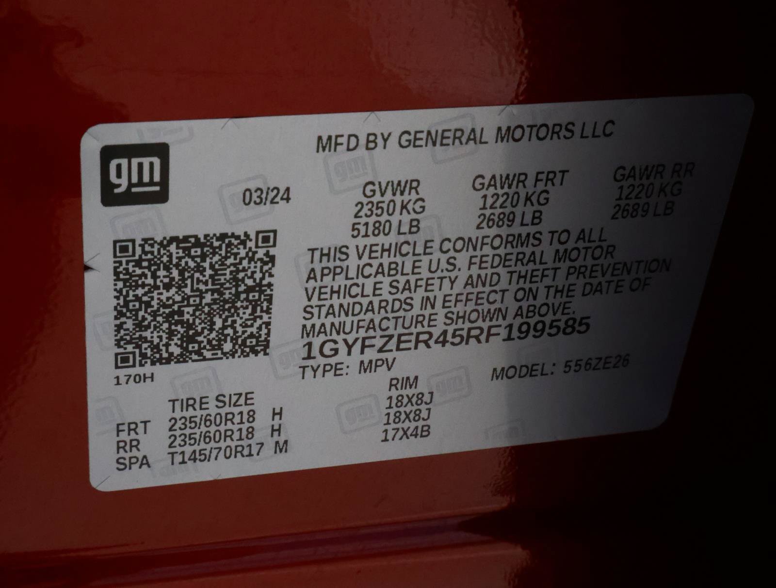 Certified Used 2024 Radiant Red Tintcoat Cadillac Sport image 27