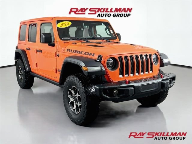 Used 2020 Orange Jeep Unlimited Rubicon image 1