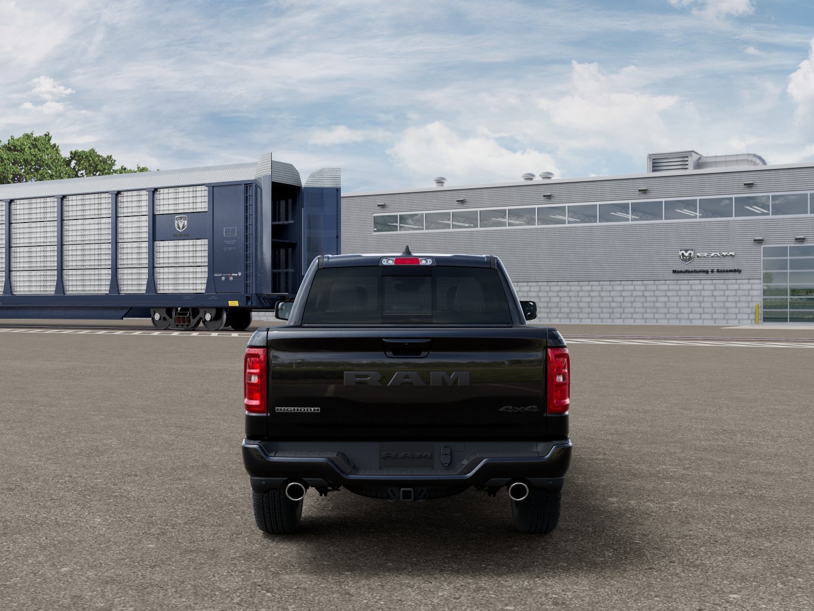 New 2026 Diamond Black Crystal Pearl-Coat Exterior Paint RAM Big Horn/Lone Star image 7