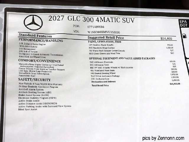 New 2027 Obsidian Black Metallic Mercedes-Benz GLC 300 image 52