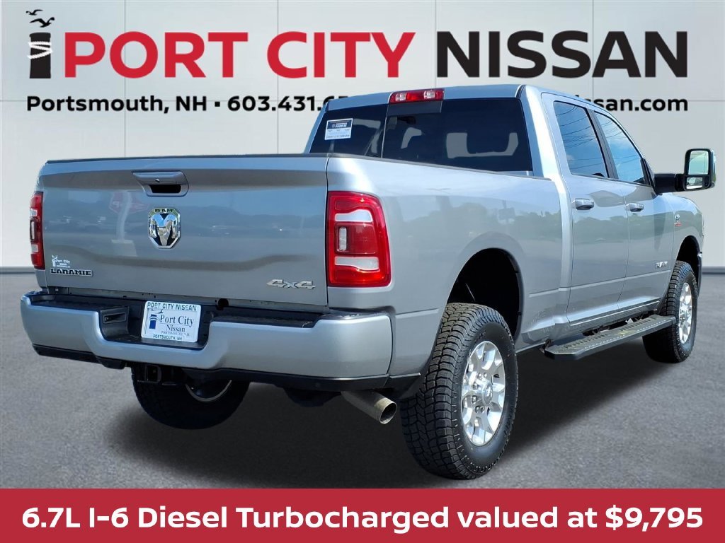 Used 2024 Billet Silver Metallic Ram Laramie level 1 w/safety group & cummins 6.7l diesel image 2