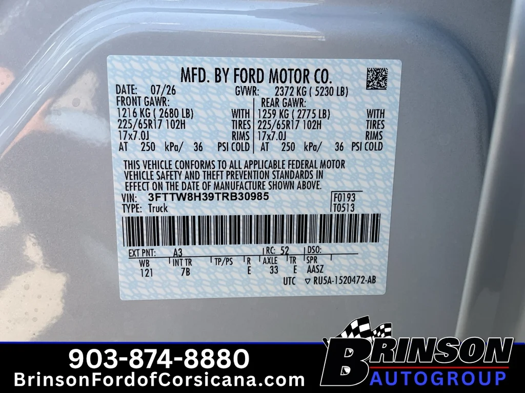 New 2026 Space White Metallic Ford XLT image 16