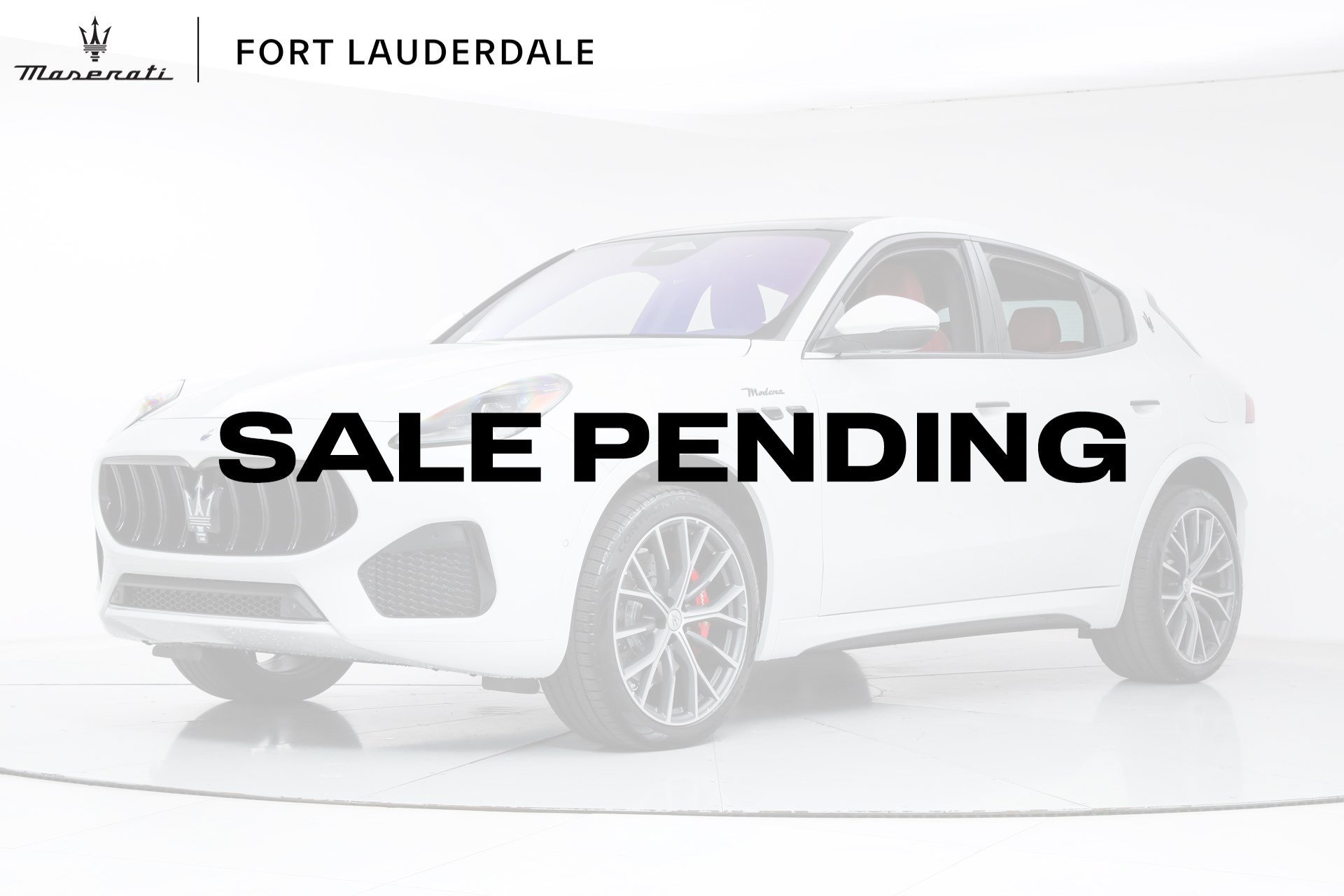 New 2026 White Maserati Modena image 1