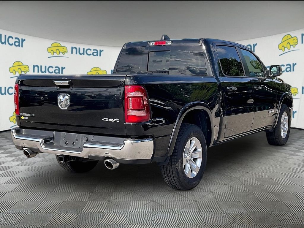 Used 2022 Diamond Black Crystal Pearlcoat Ram Laramie image 6