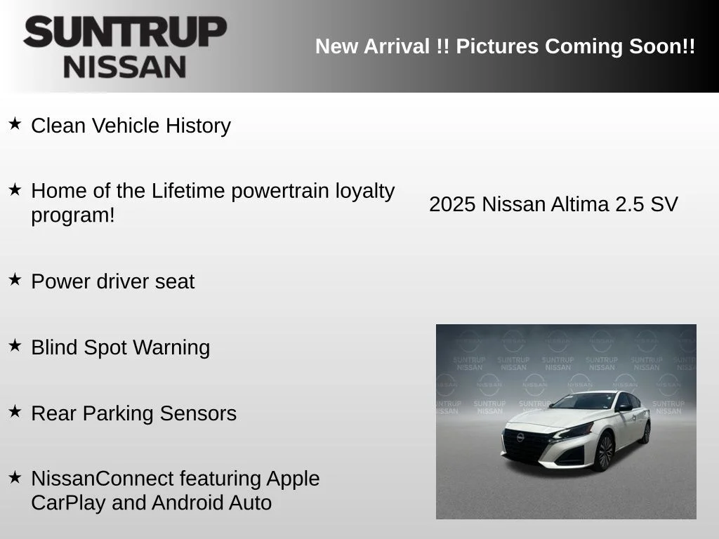 Used 2025 White Nissan 2.5 SV image 6