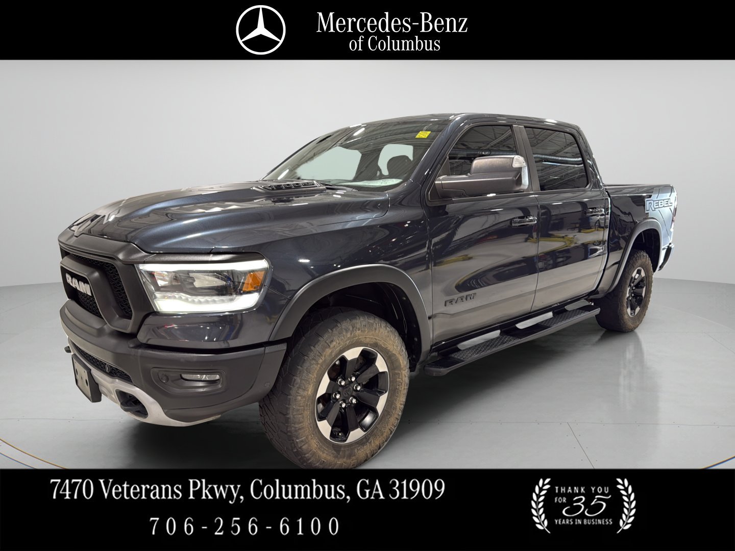 Used 2020 Maximum Steel Metallic Clearcoat Ram Rebel image 1