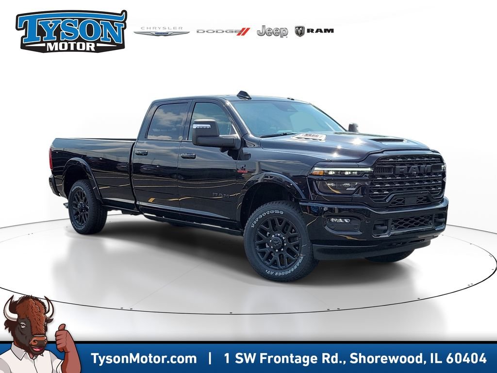 New 2026 Diamond Black Crystal Pearl-Coat Exterior Paint RAM Limited Longhorn image 1