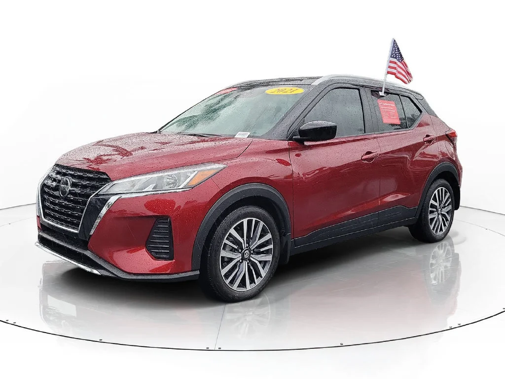 Certified Used 2021 Red Nissan SV image 4