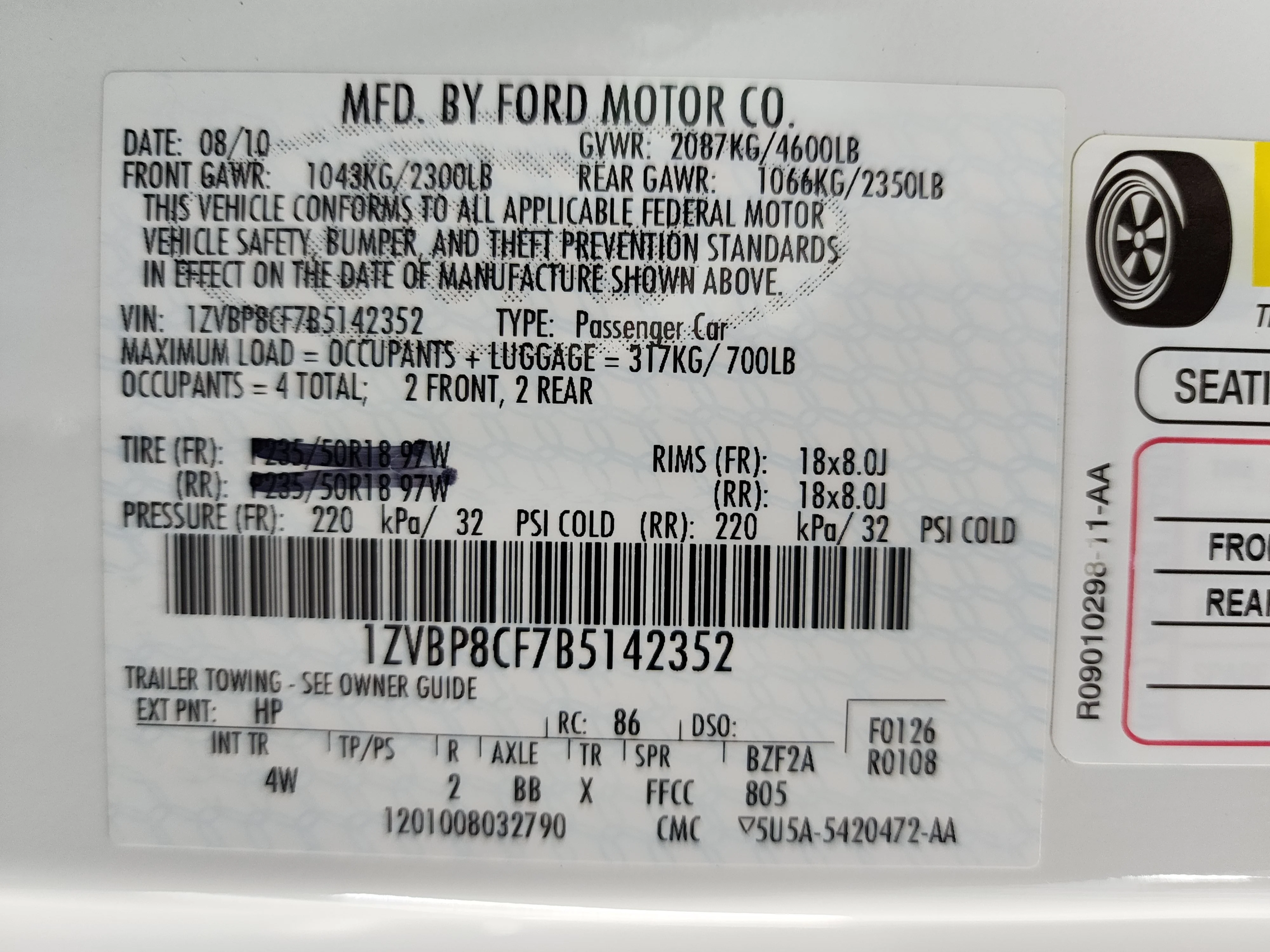 Used 2011 Performance White Ford GT Premium image 62