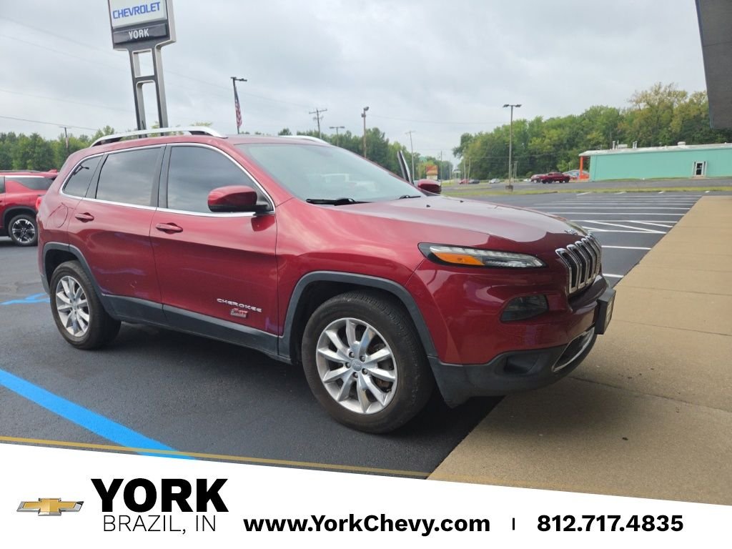 Used 2016 Red Jeep Limited image 1