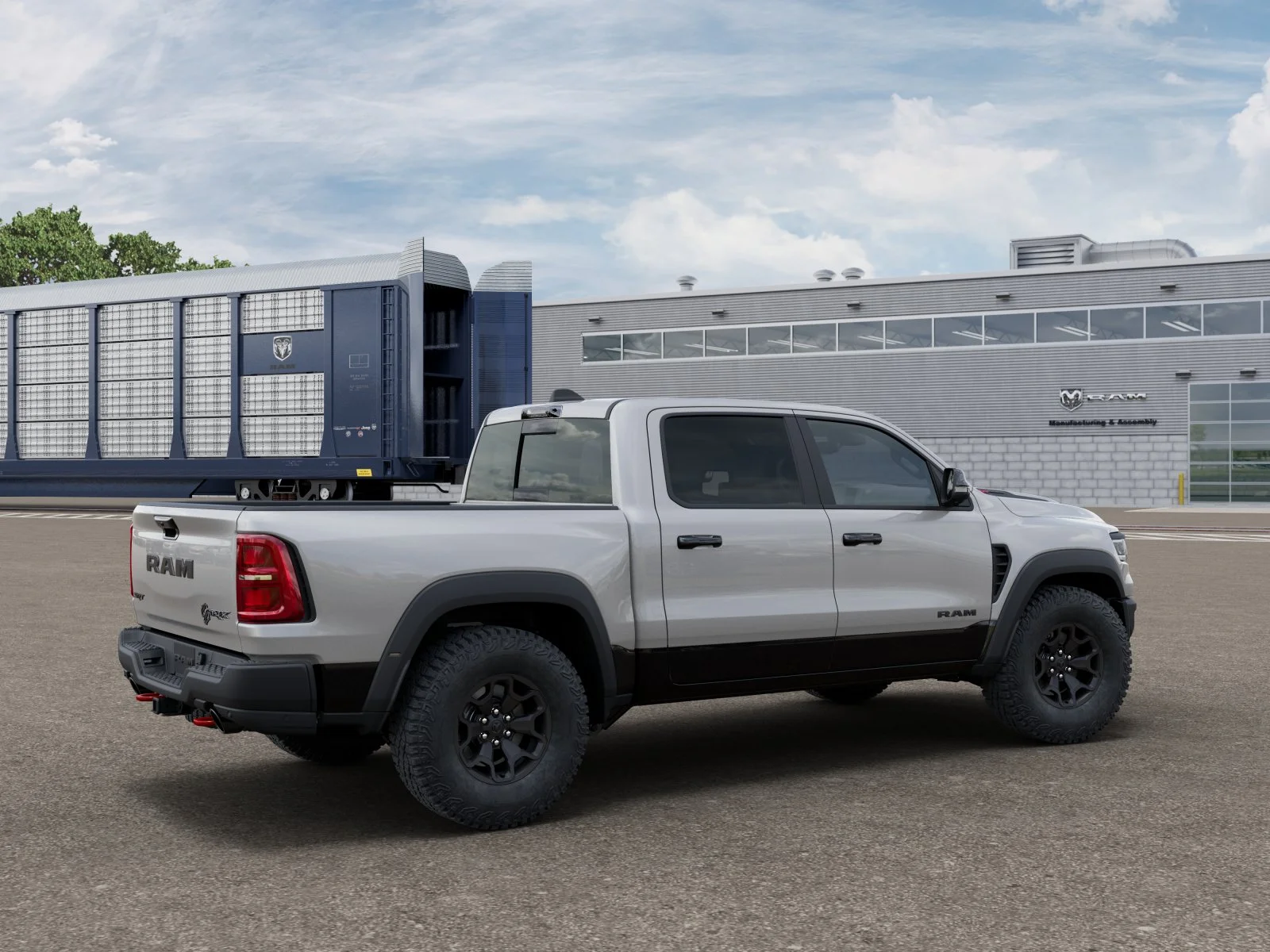 New 2027 Silver Zynith Exterior Paint RAM TRX image 2
