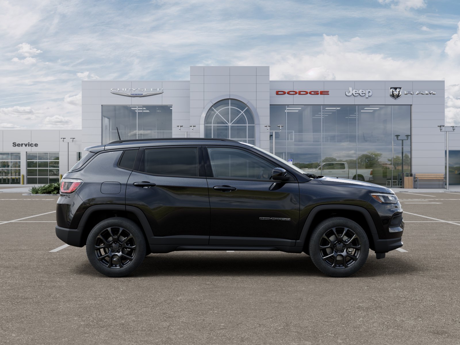 New 2026 Diamond Black Crystal Pearl-Coat Exterior Paint Jeep Latitude image 51