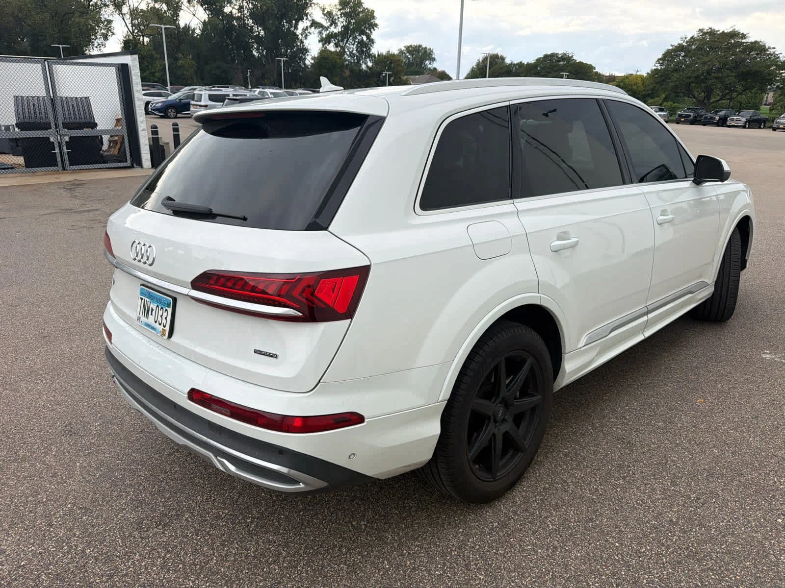 Used 2022 Glacier White Metallic Audi Premium Plus image 3