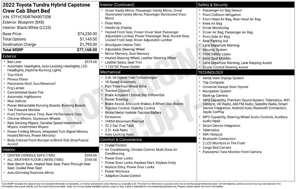 Used 2022 White Toyota Capstone image 42