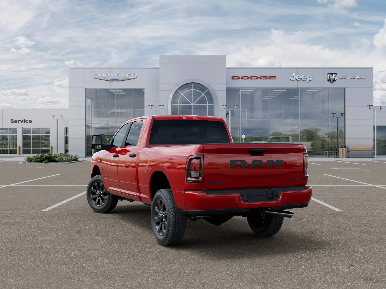 New 2026 Flame Red Clear-Coat Exterior Paint RAM Big Horn image 72