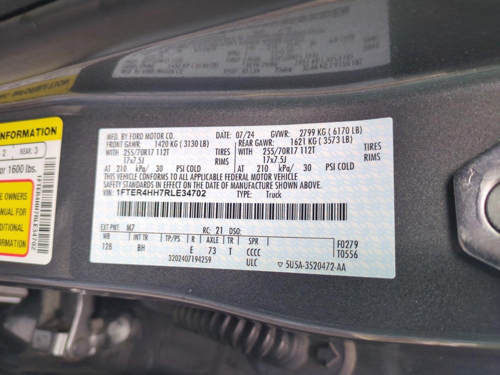 Used 2024 Carbonized Gray Metallic Ford XLT image 38