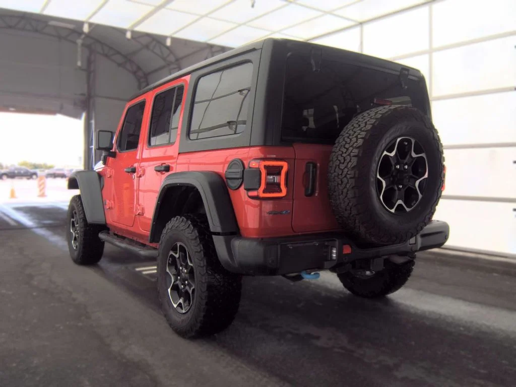Used 2021 Red Jeep Unlimited Rubicon 4xe image 4