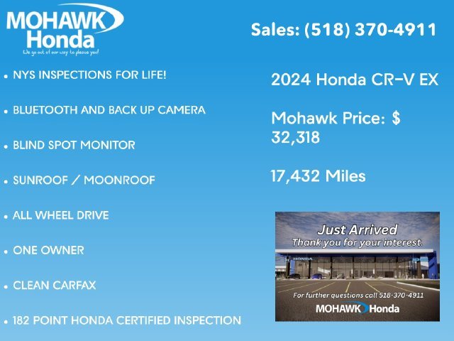 Certified Used 2024 Platinum White Pearl Honda EX image 2