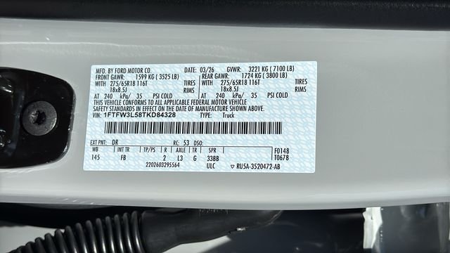 New 2026 White Ford XLT image 30
