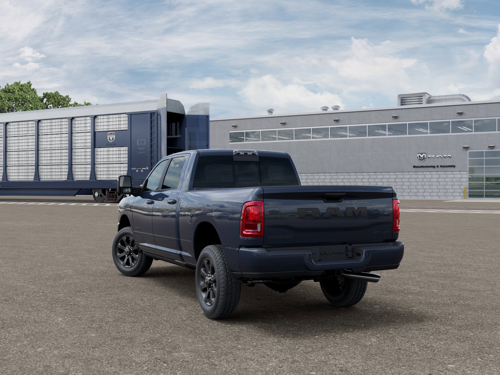 New 2026 Forged Blue Metallic Exterior Paint RAM Laramie image 3