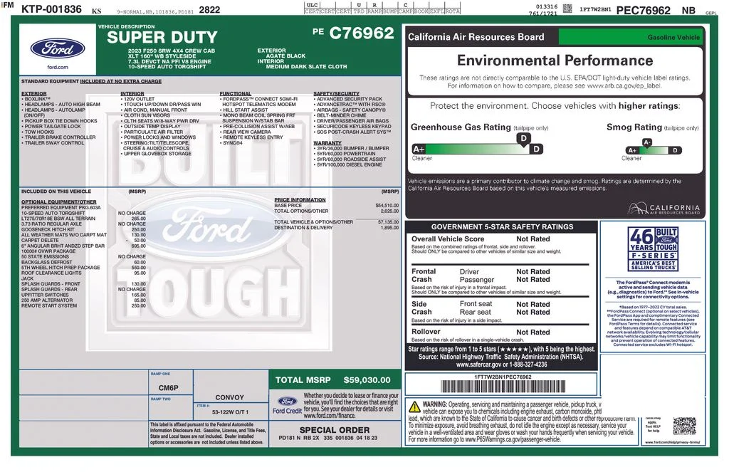 Certified Used 2023 Agate Black Metallic Ford XLT image 2