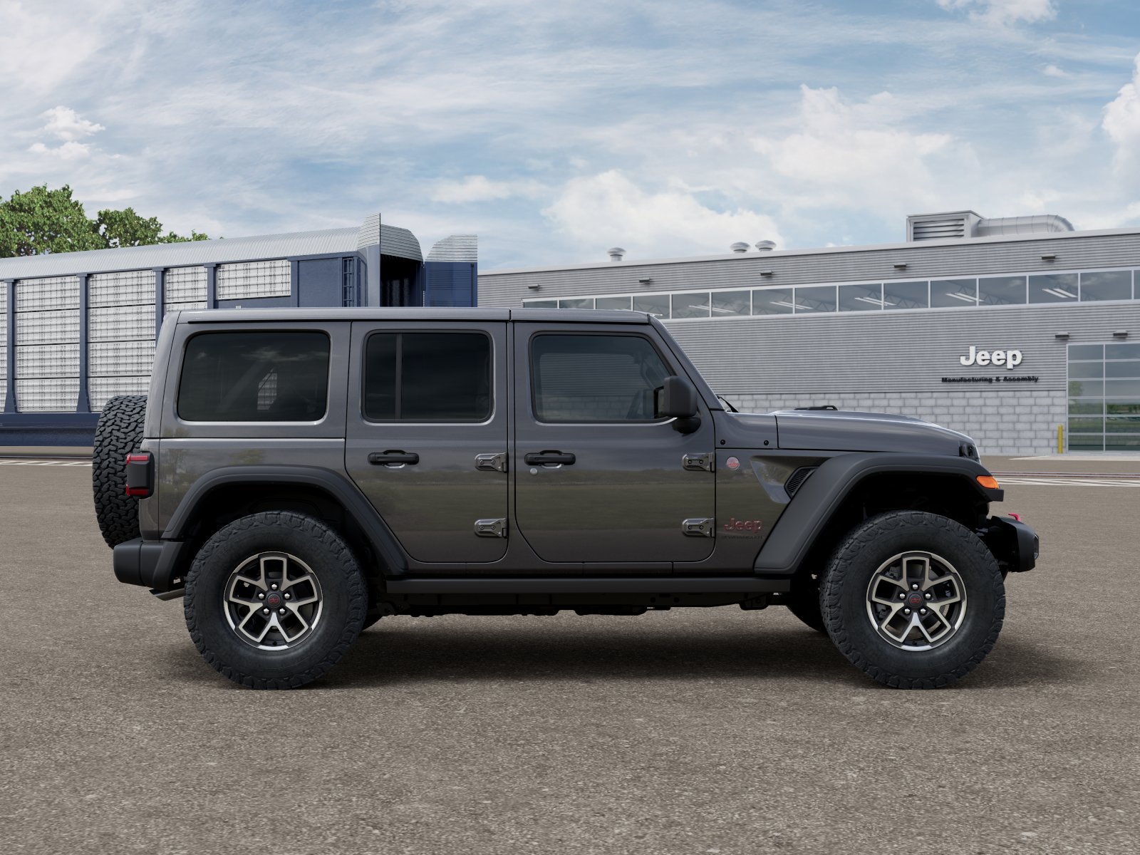 New 2026 Granite Crystal Metallic Clear-Coat Exterior Paint Jeep Rubicon image 12
