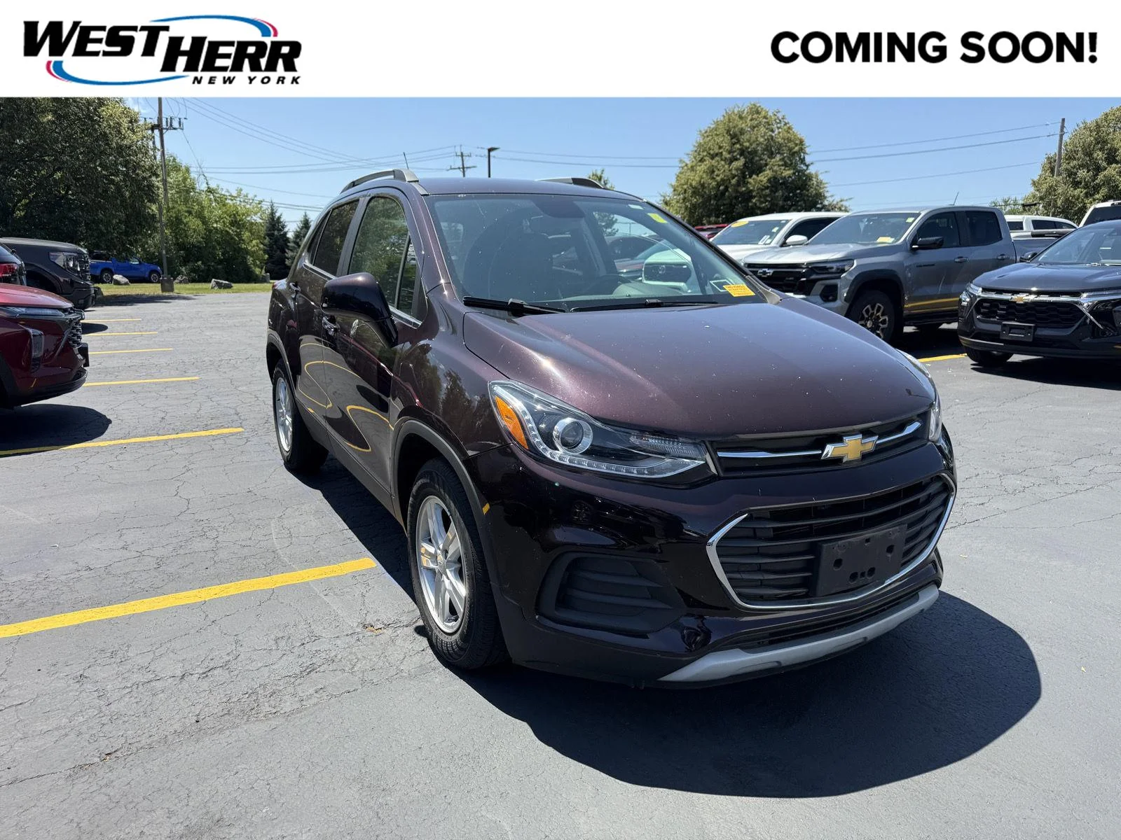 Used 2020 BLACK CHERRY METALLIC Chevrolet LT image 1