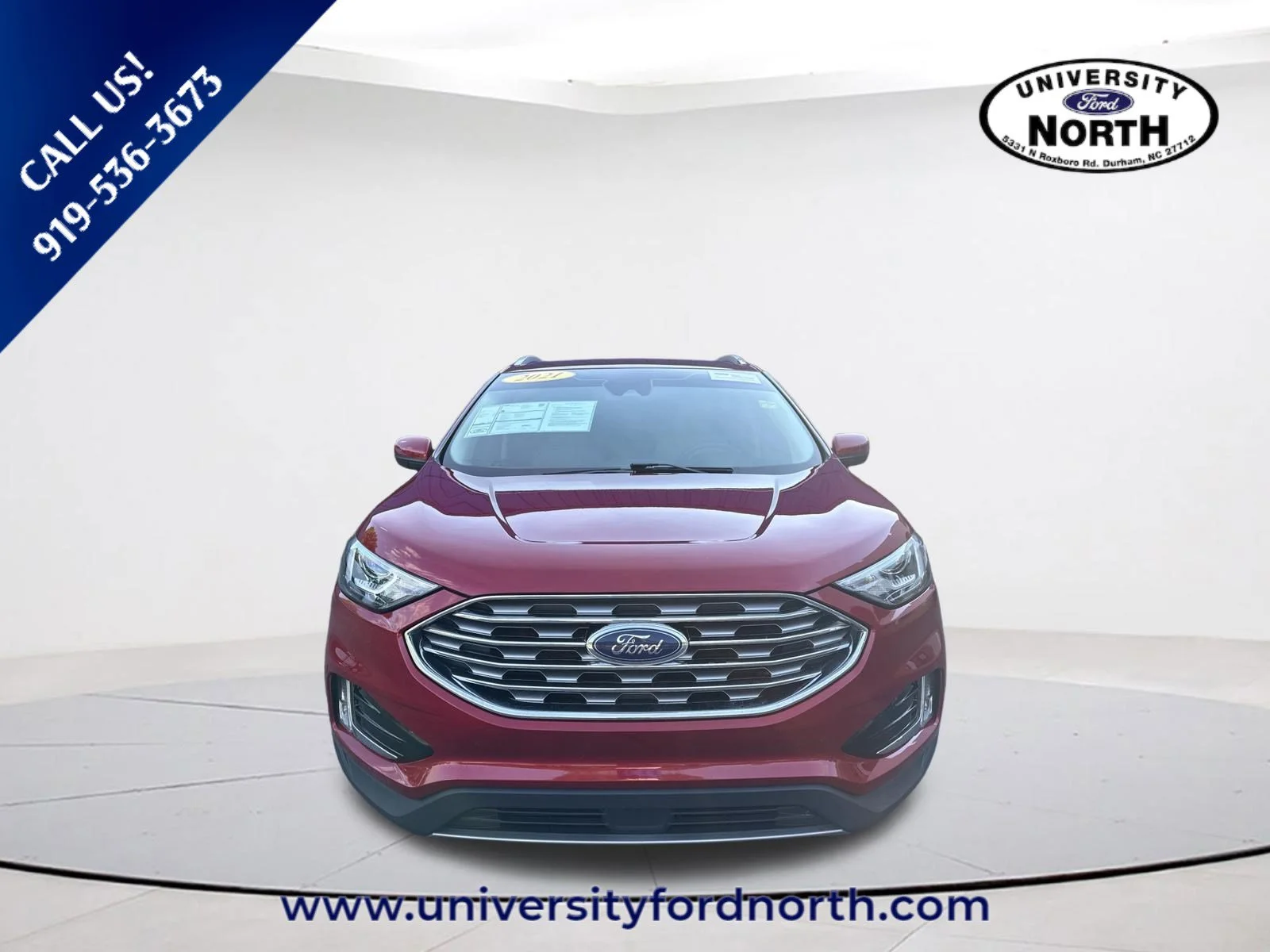 Used 2021 Rapid Red Metallic Tinted Clearcoat Ford SEL image 2