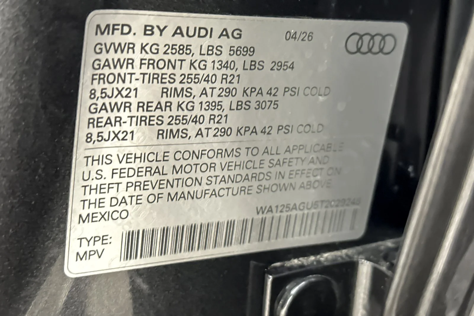 New 2026 Daytona Gray Metallic Audi Premium Plus 3.0 TFSI quattro image 28