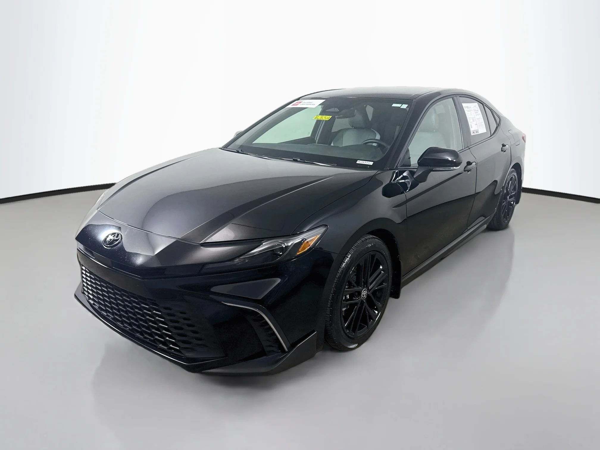 Certified Used 2025 Midnight Black Metallic Toyota SE image 3