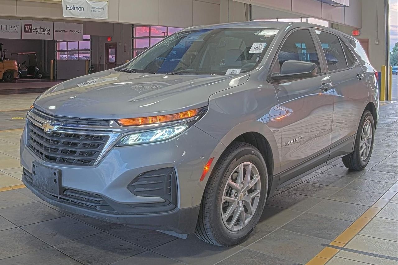 Used 2023 Sterling Gray Metallic Chevrolet FWD LS image 1