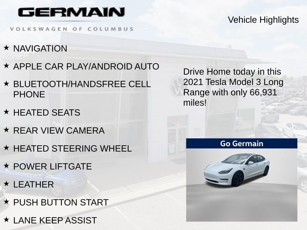 Used 2021 Pearl White Multi-Coat Tesla Long Range image 4