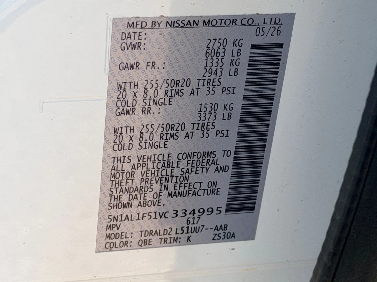New 2027 RADIANT WHITE INFINITI Luxe FWD image 30
