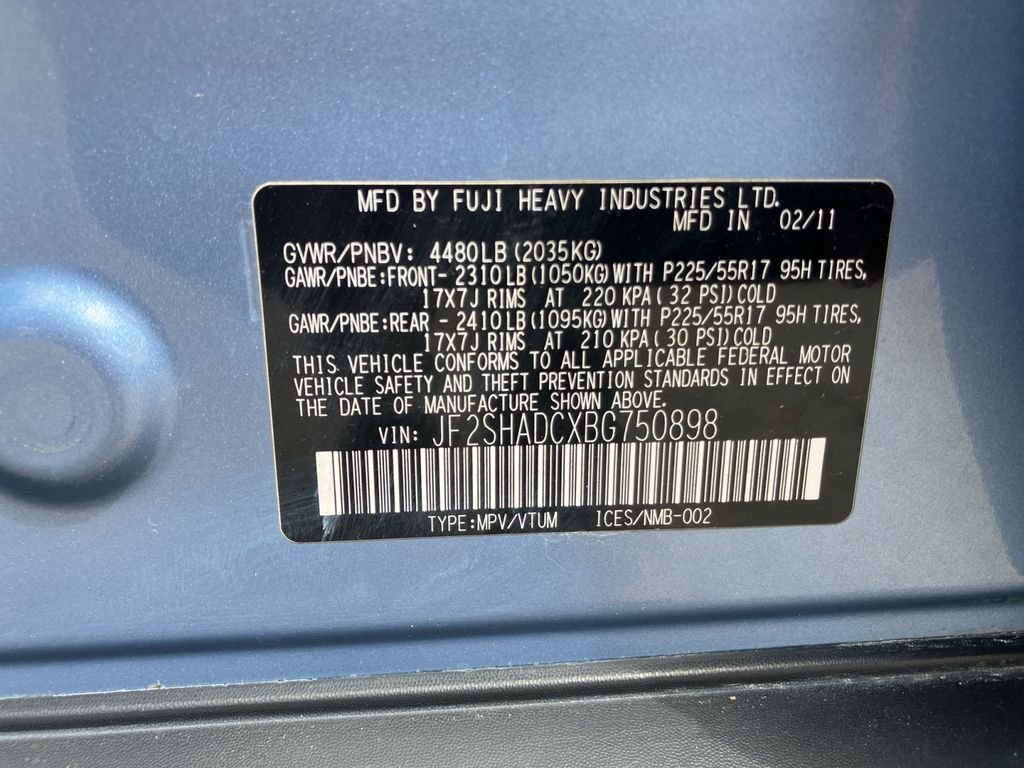 Used 2011 Blue Subaru 2.5X image 12