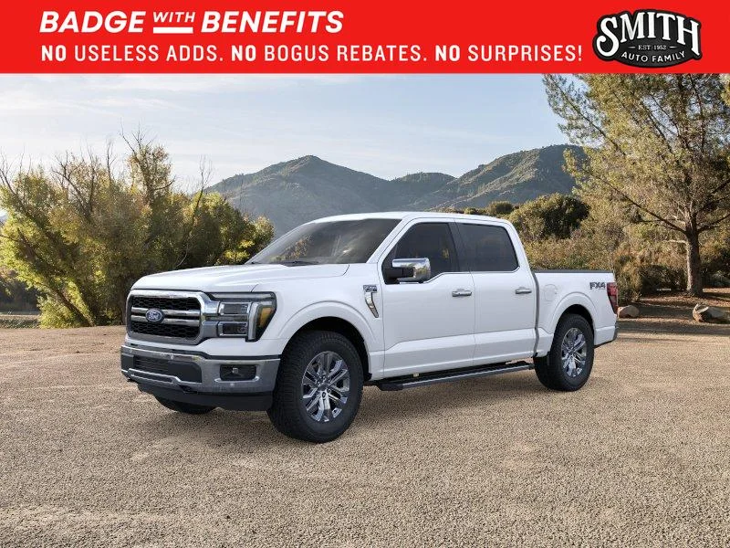 New 2026 Star White Metallic Tri-Coat Ford Lariat® image 1