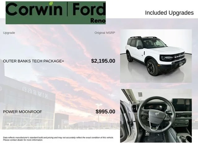 Used 2025 Oxford White Ford Outer Banks image 3