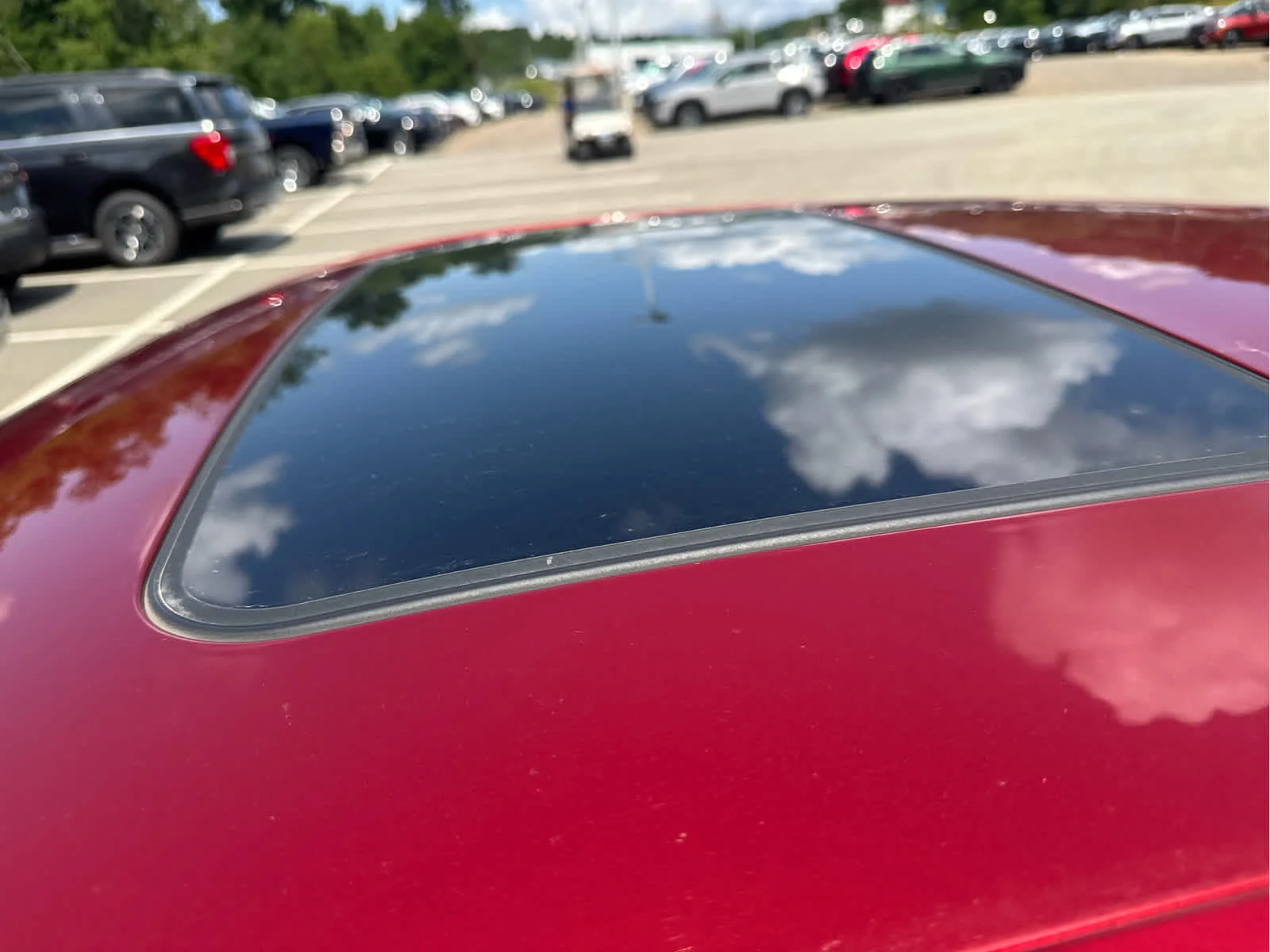 Used 2016 Red Obsession Tintcoat Cadillac Premium Collection AWD image 4