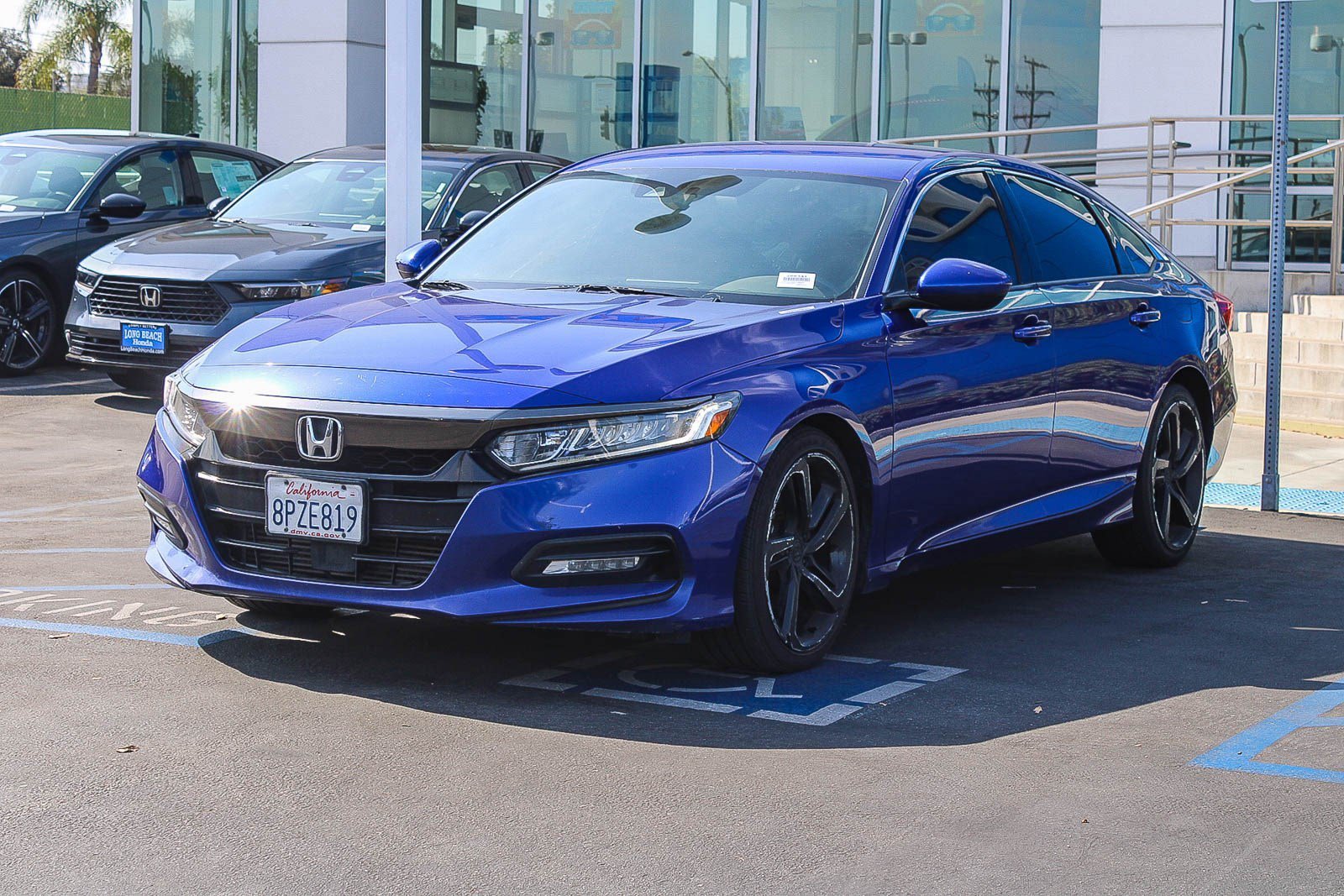 Certified Used 2020 Obsidian Blue Pearl Honda Sport image 3