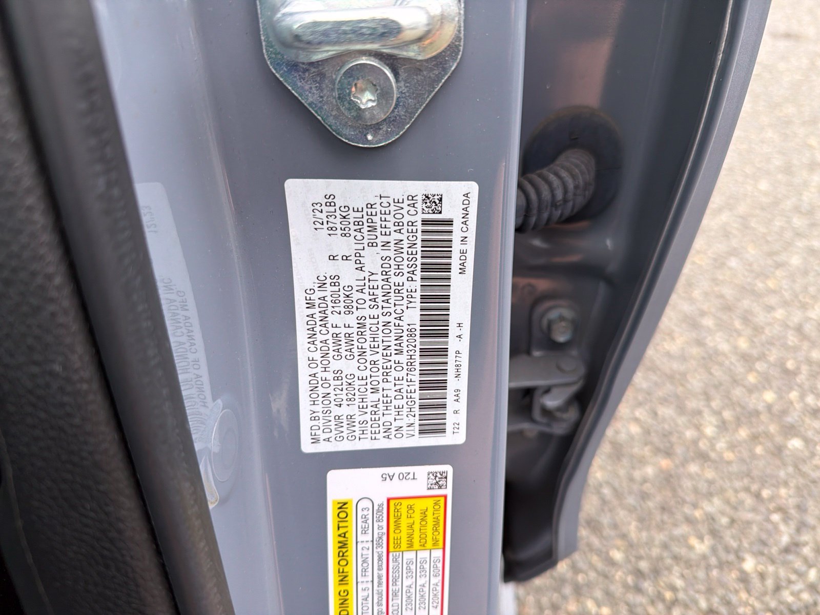 Used 2024 Sonic Gray Pearl Honda EX image 49