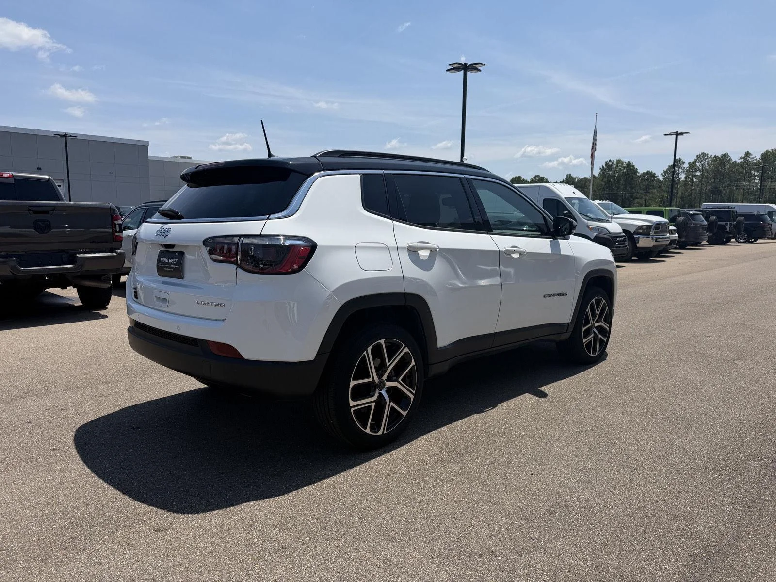 Used 2025 Bright White Clearcoat Jeep Limited image 6