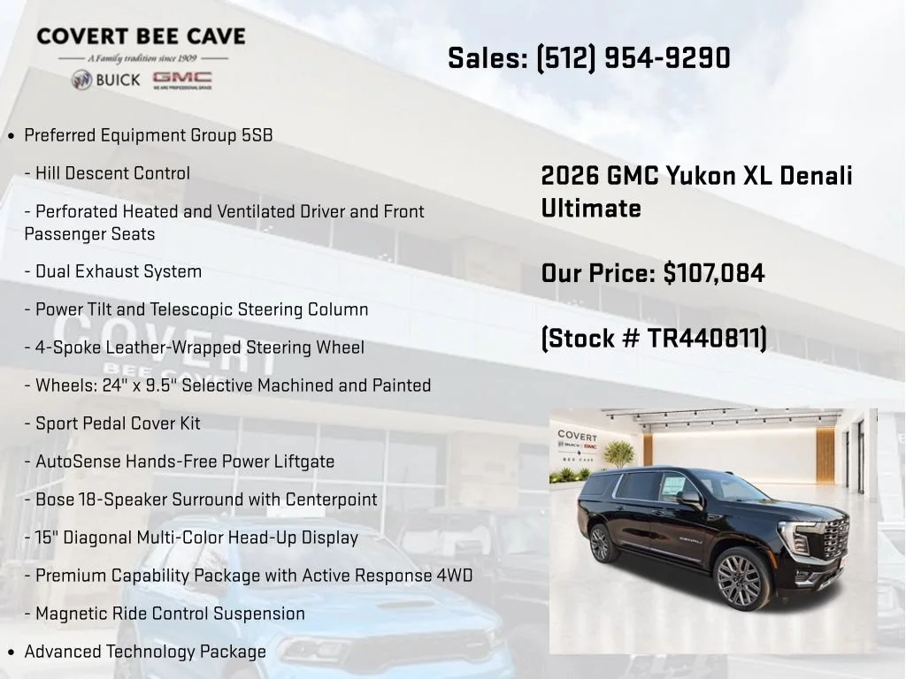 New 2026 GMC Yukon XL Denali Ultimate, photo 12