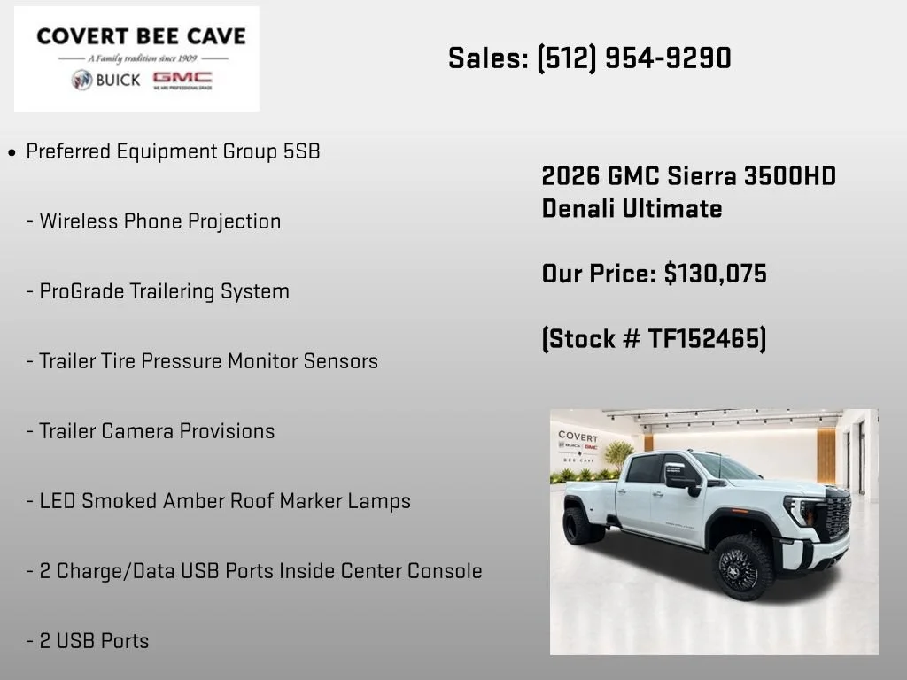 New 2026 Summit White GMC Denali Ultimate DRW image 25
