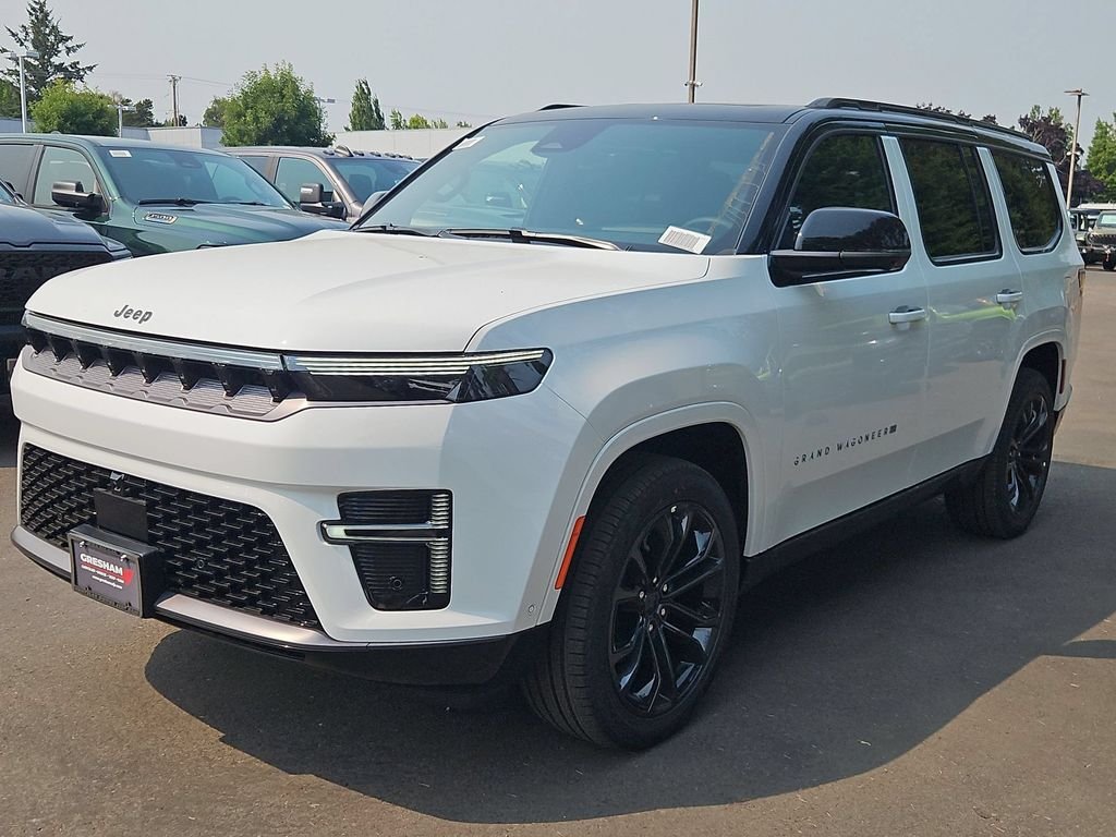 New 2026 Bright White Clearcoat Jeep Summit Obsidian image 3
