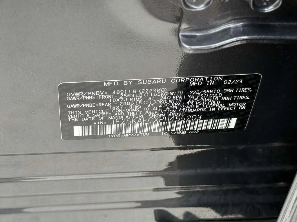Used 2023 Gray Subaru Limited image 35